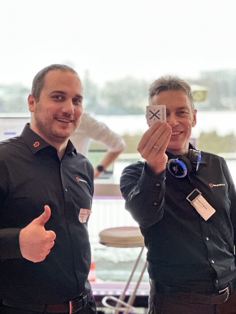 Karam Kharrat Helou und Holger Frank