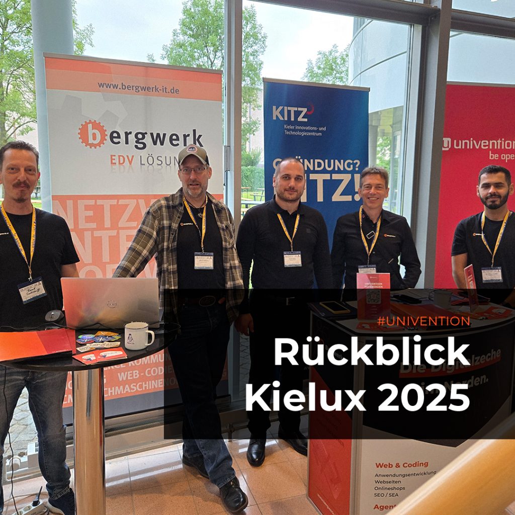 Kielux Rückblick 2025 Bild mit Bergwerk IT Team