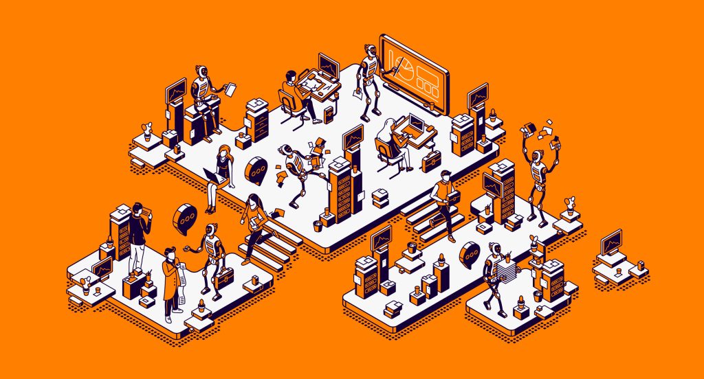 Illustration von einer Messe